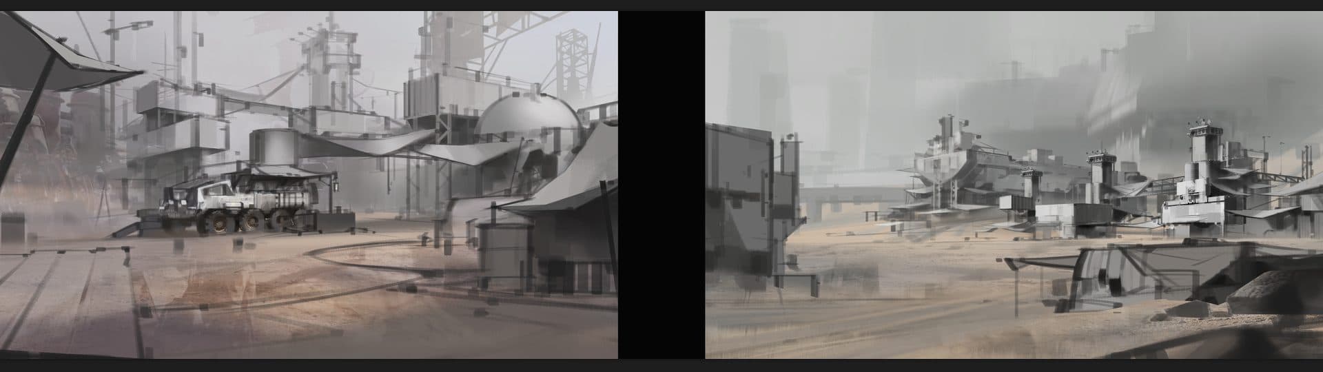 Apollumia concept art: characters, a city of sails, and creatures